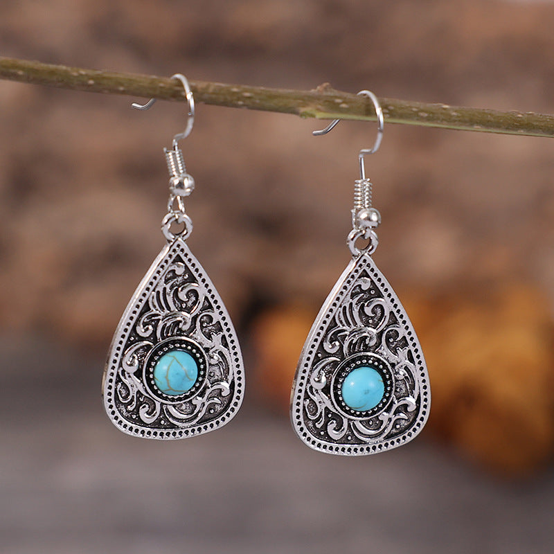 Turquoise Cross Earrings - product image 1