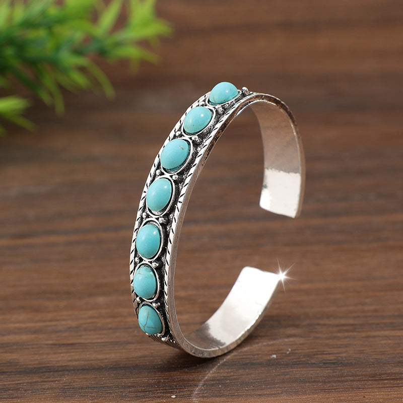 Turquoise Boho Cross Bracelet - product image 11