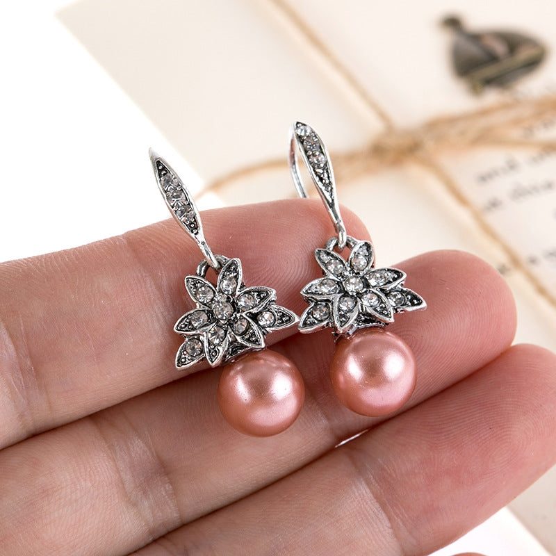 Vintage Floral Earrings for Women