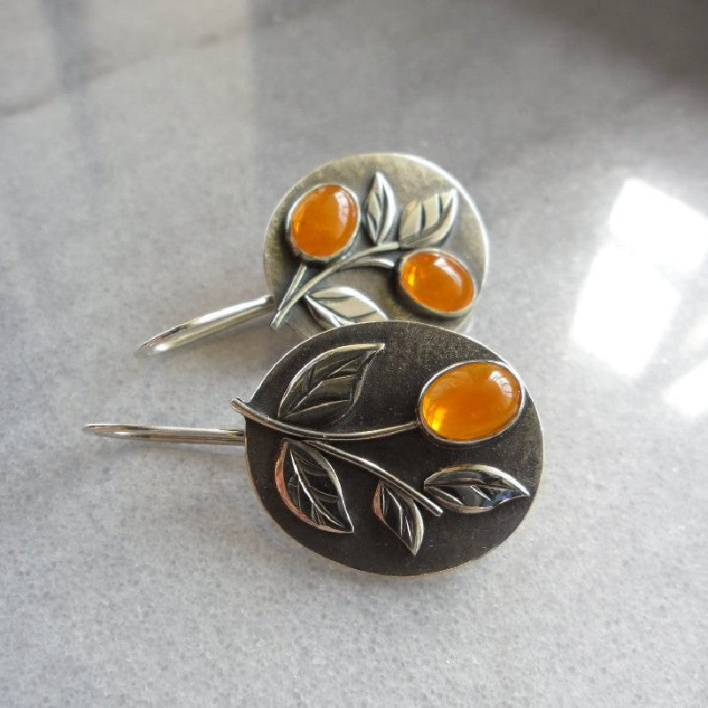 Vintage Floral Cross Earrings - product image 2