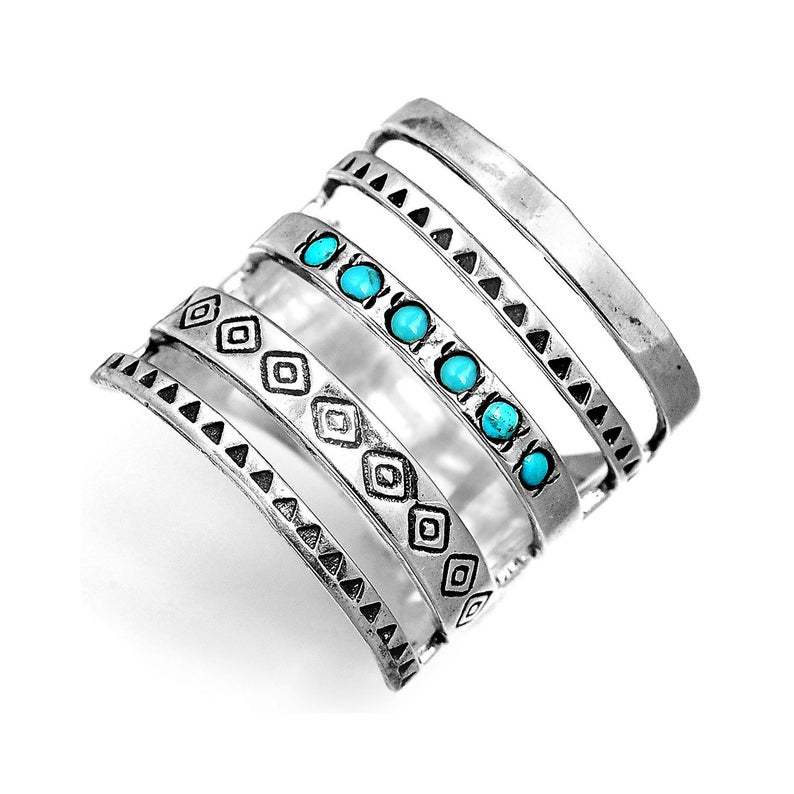Turquoise Boho Vintage Ring - product image 3