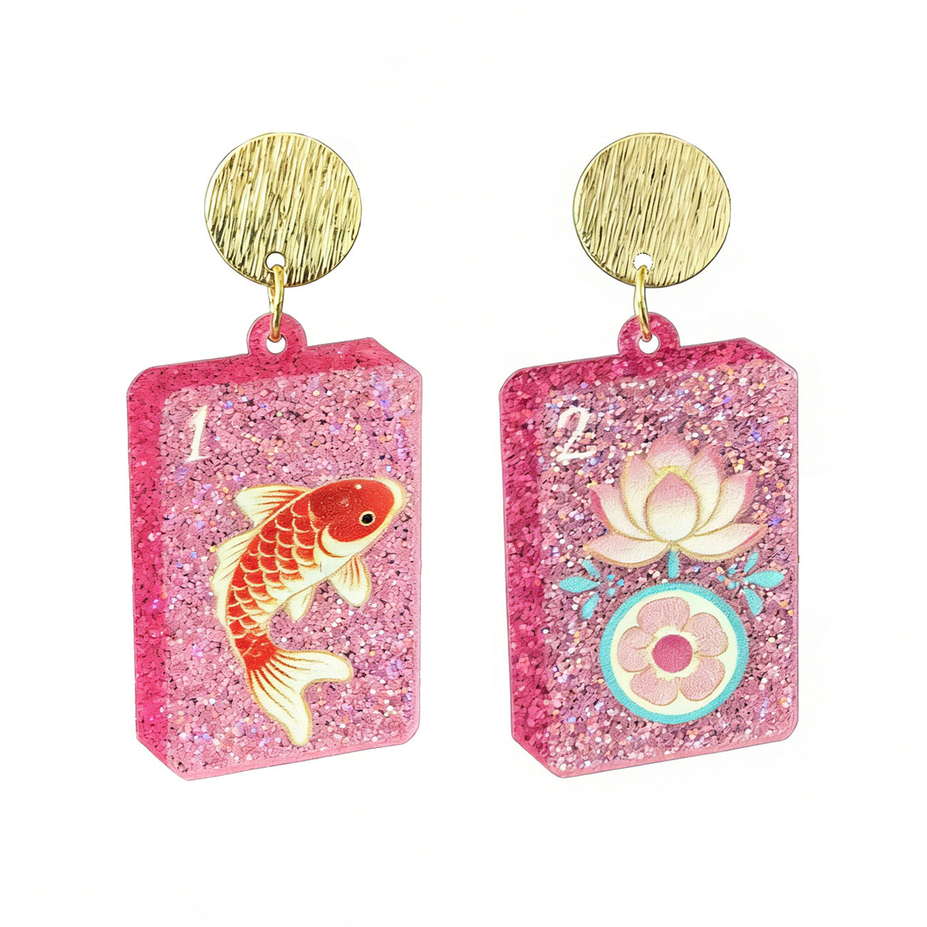 Sourced Jewelry: Popular Mahjong-themed Red Suit - Spades - and Clubs Fun - product image 4