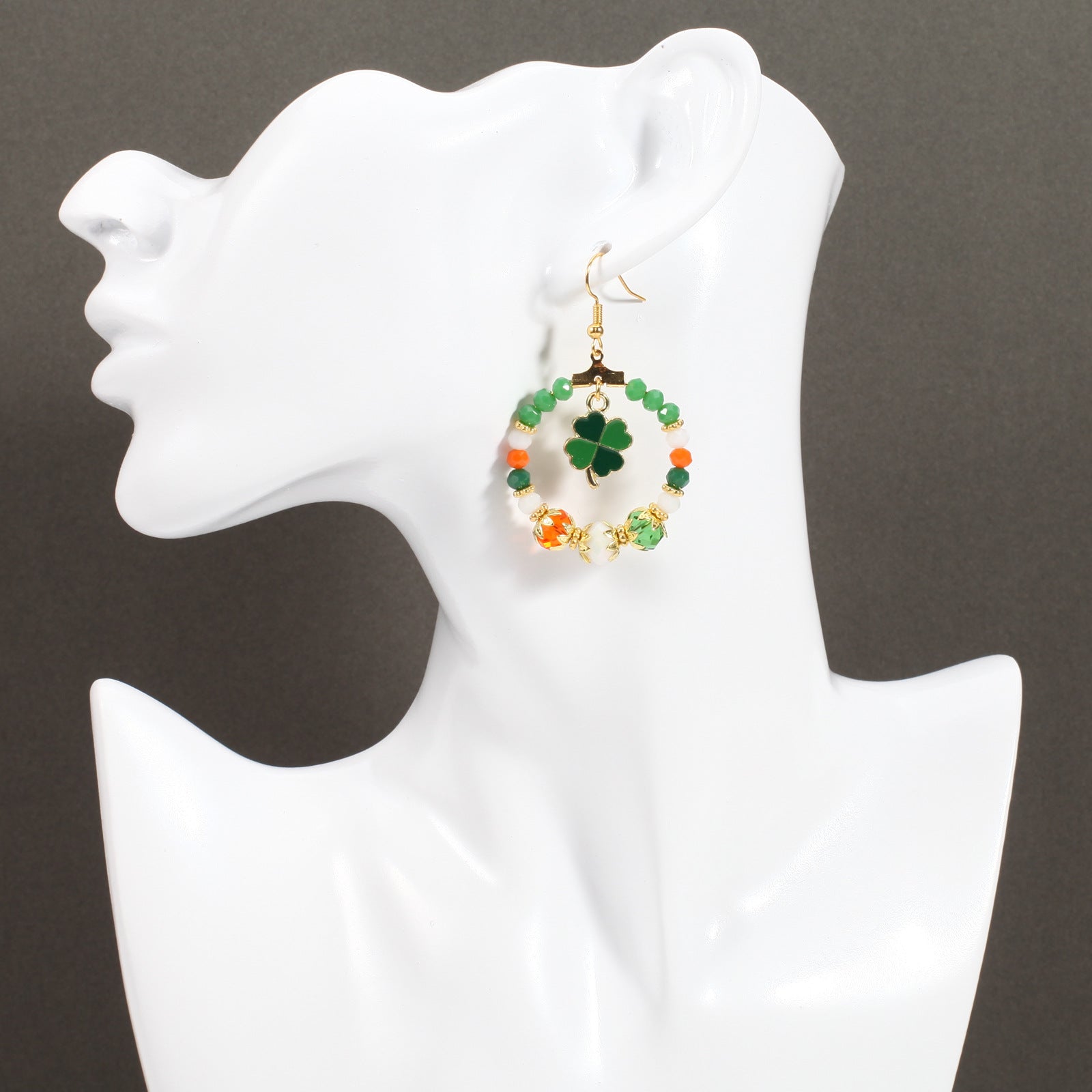 Wine Glass Beaded Crystal Earrings - product image 16