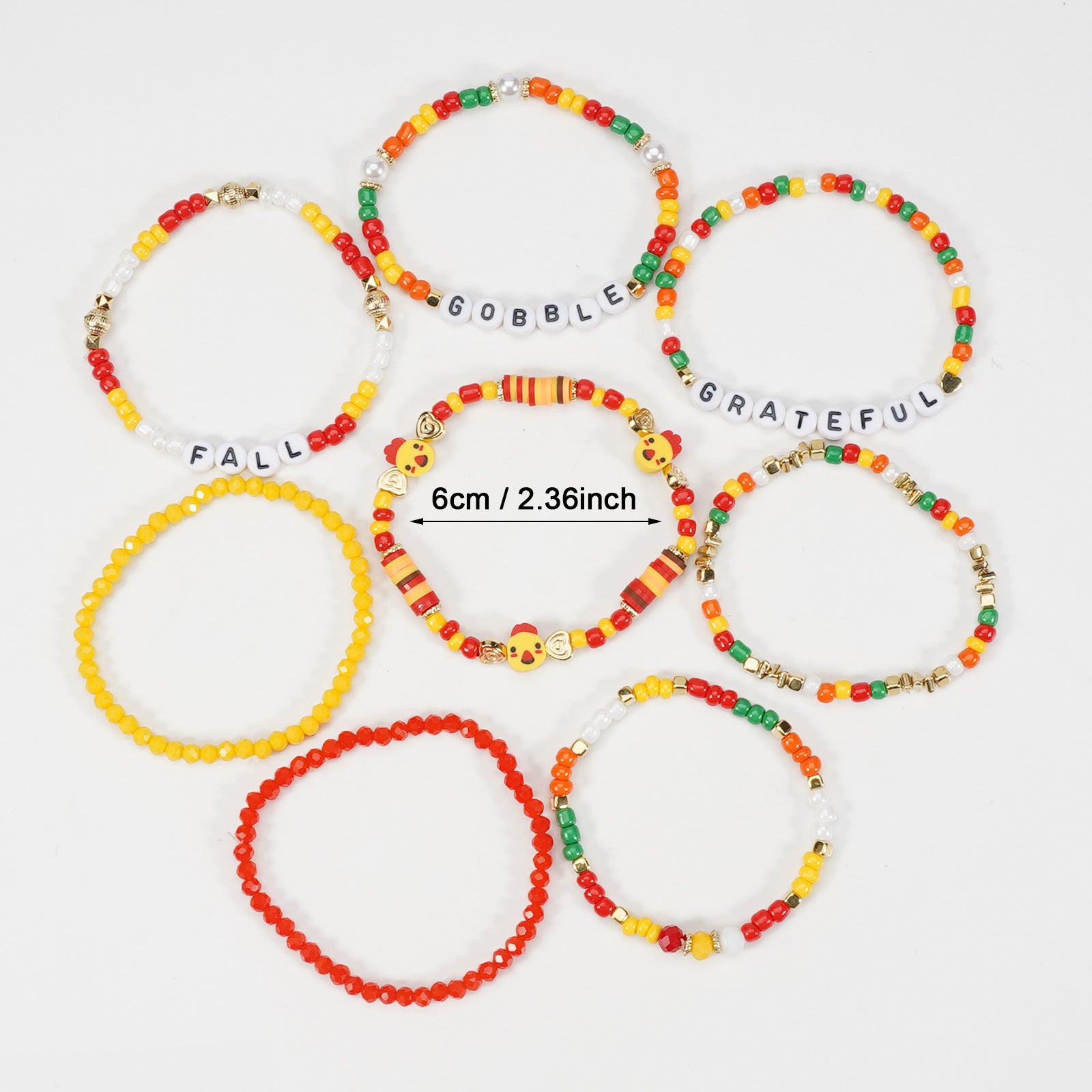 Thanksgiving Bracelet Autumn Maple Leaf Turkey Pumpkin Cartoon Cute Bracelet - product image 17