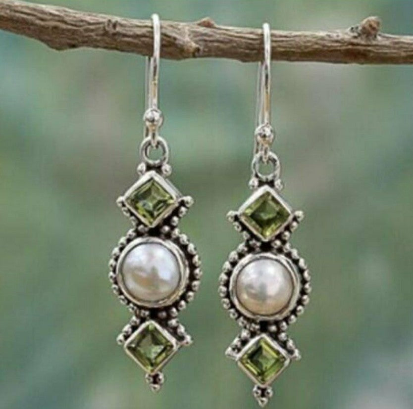 Earrings Inlaid with Sea Blue Topaz for Women Creative Rotating Water Drop - product image 12