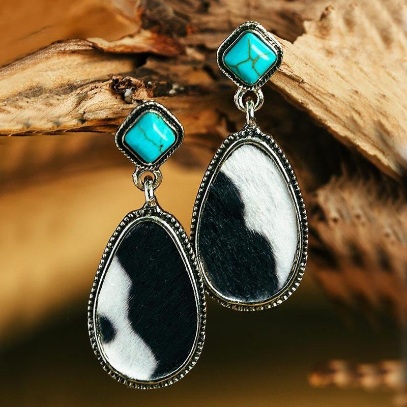 Turquoise Vintage Cross Earrings - product image 1
