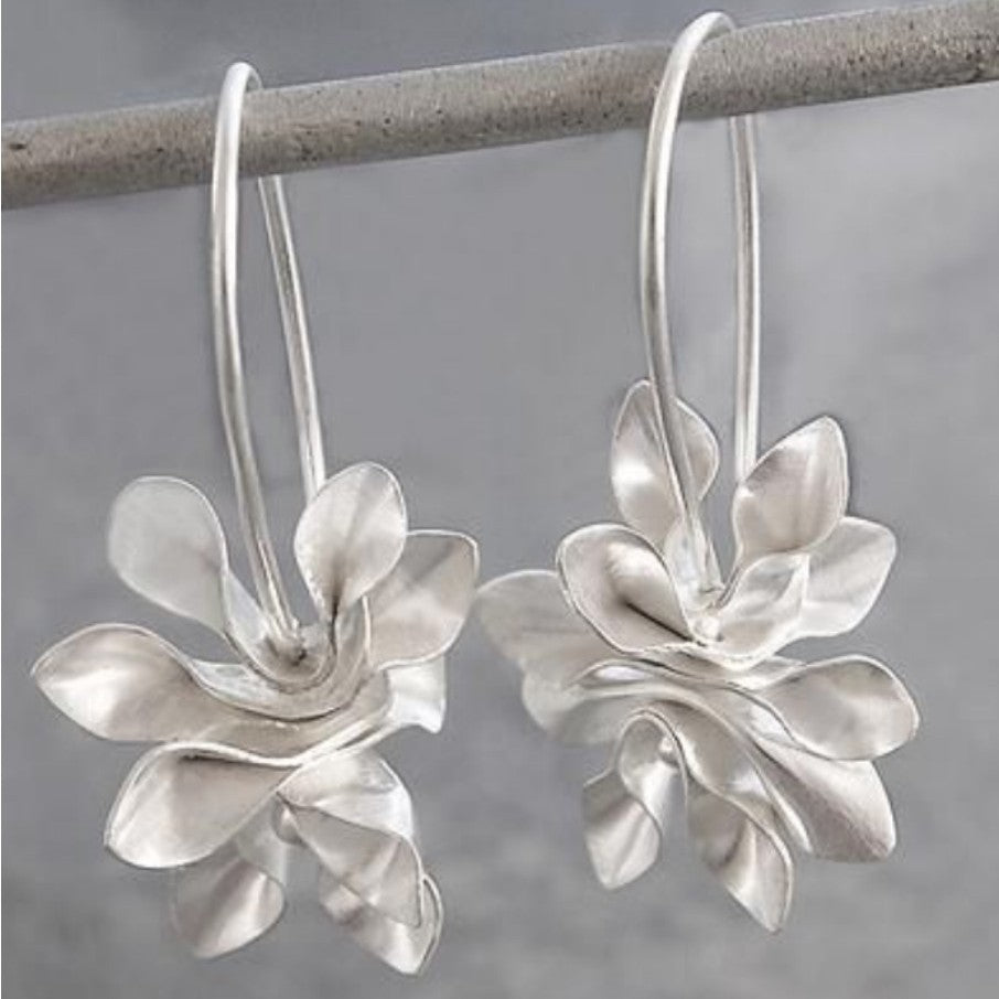 Vintage Floral Cross Earrings for Women - product image 1