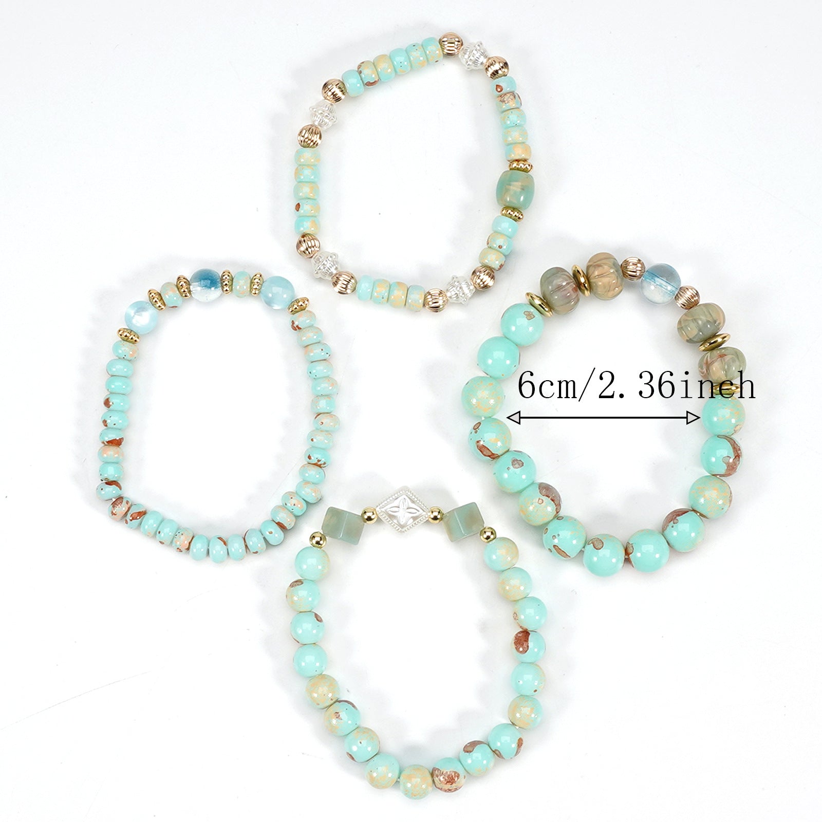 Boho Cross Beaded Bracelet for Women