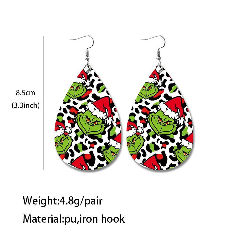 Statement Cross Leather Earrings - product image 4