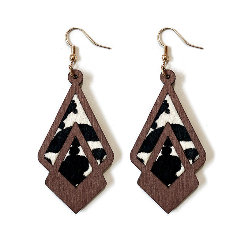 Western Vintage Geometric Cross Earrings - product image 5