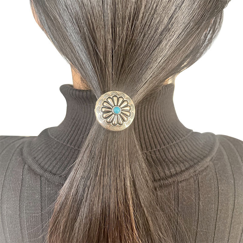 Western Turquoise Vintage Floral Cross Jewelry - product image 2