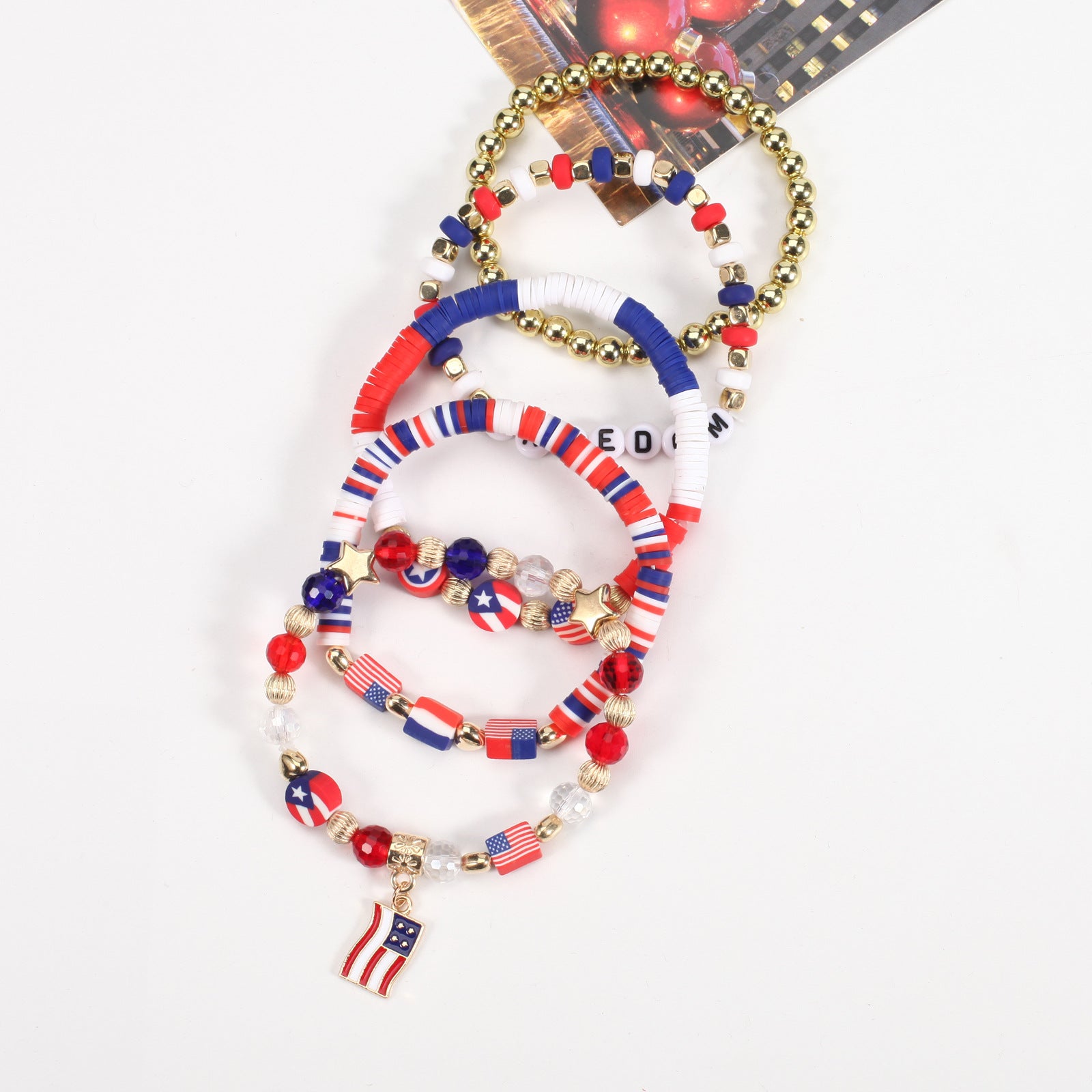 Flag Beaded Crystal Bracelet - product image 37