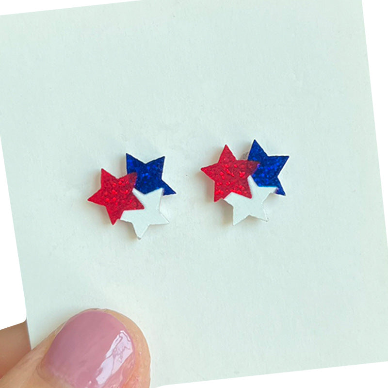 Supply Earrings for Independence Day - Small - Exquisite - Shiny - product image 3