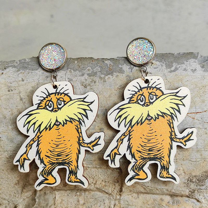 Cute Student-teacher Earrings - Shiny Stainless Steel Base - Steel Pin Studs - product image 3
