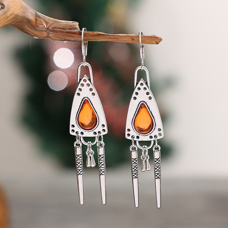 Vintage Geometric Cross Earrings - product image 4