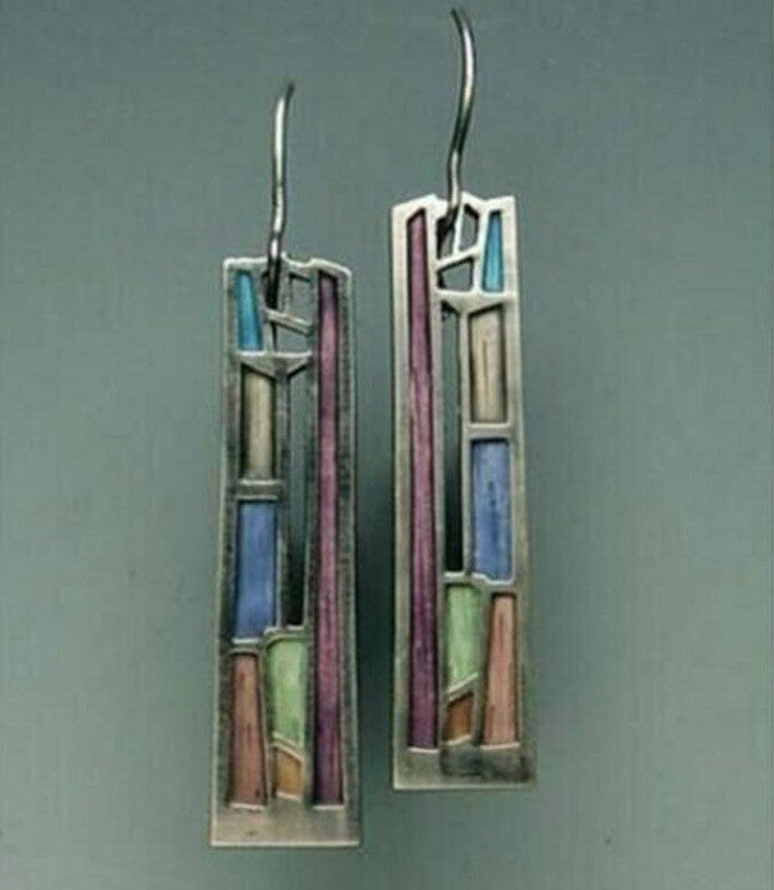 Earrings Inlaid with Sea Blue Topaz for Women Creative Rotating Water Drop - product image 21