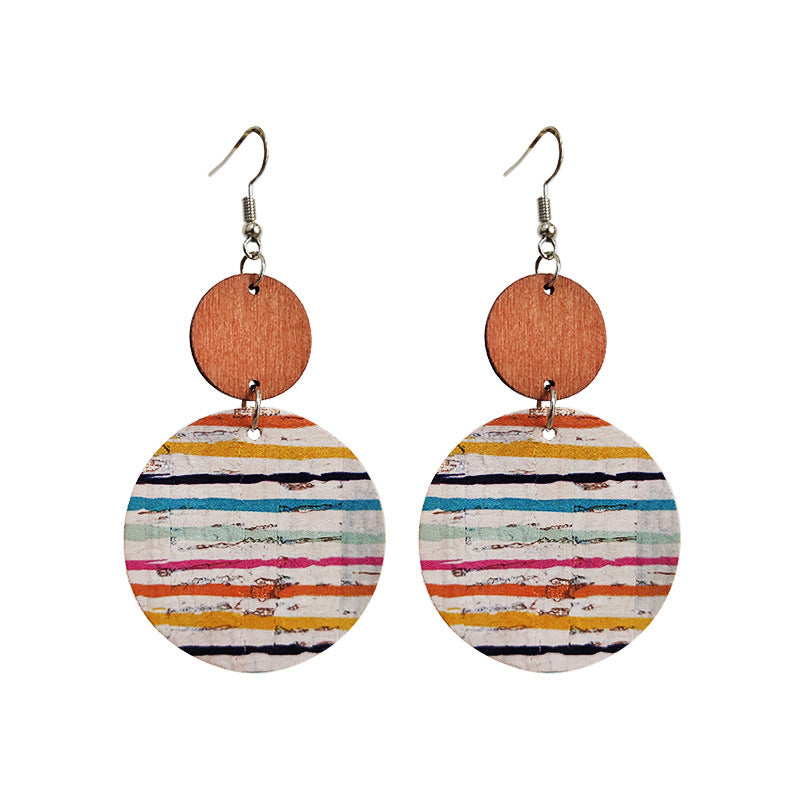 Boho Geometric Wood Earrings - product image 5