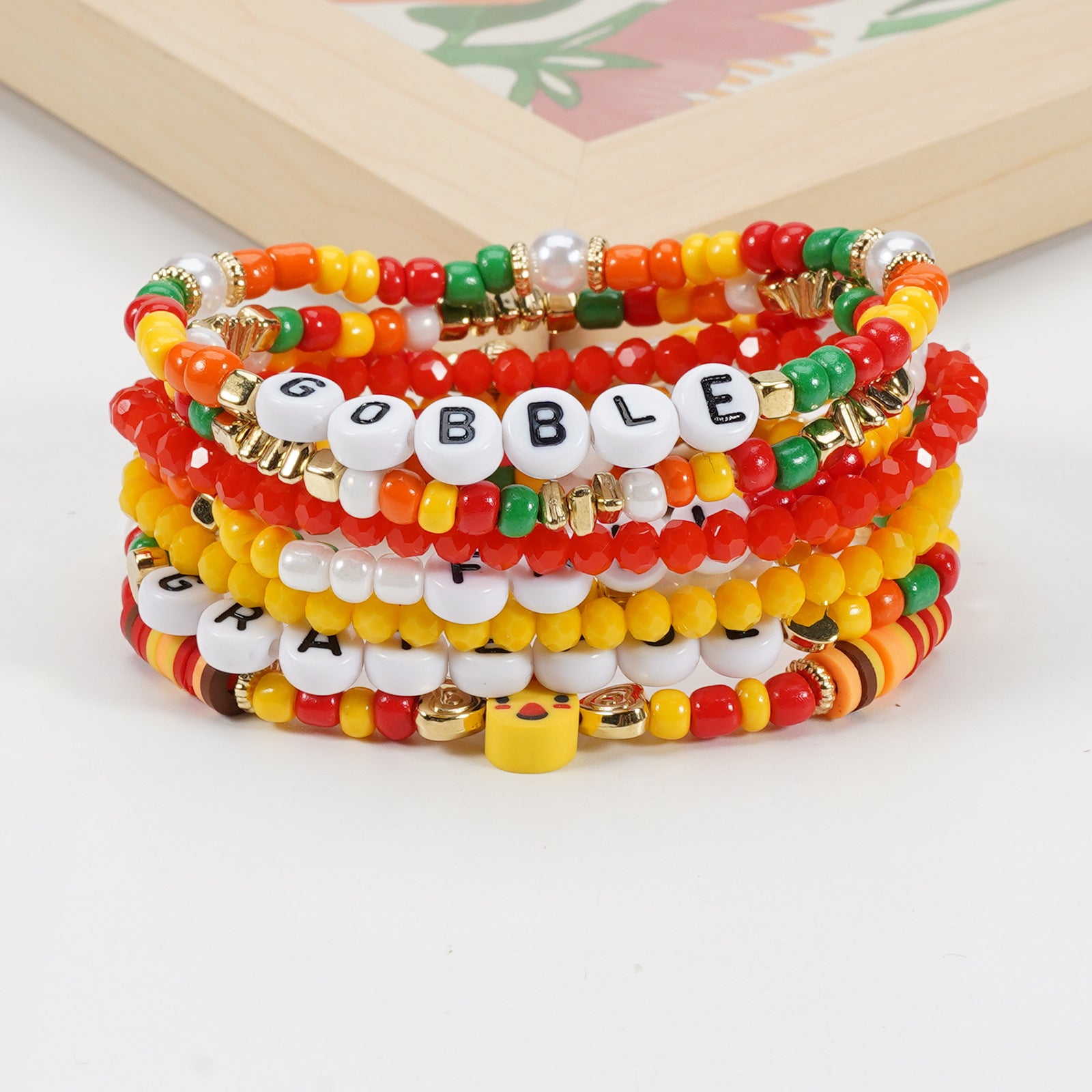 Thanksgiving Bracelet Autumn Maple Leaf Turkey Pumpkin Cartoon Cute Bracelet - product image 18