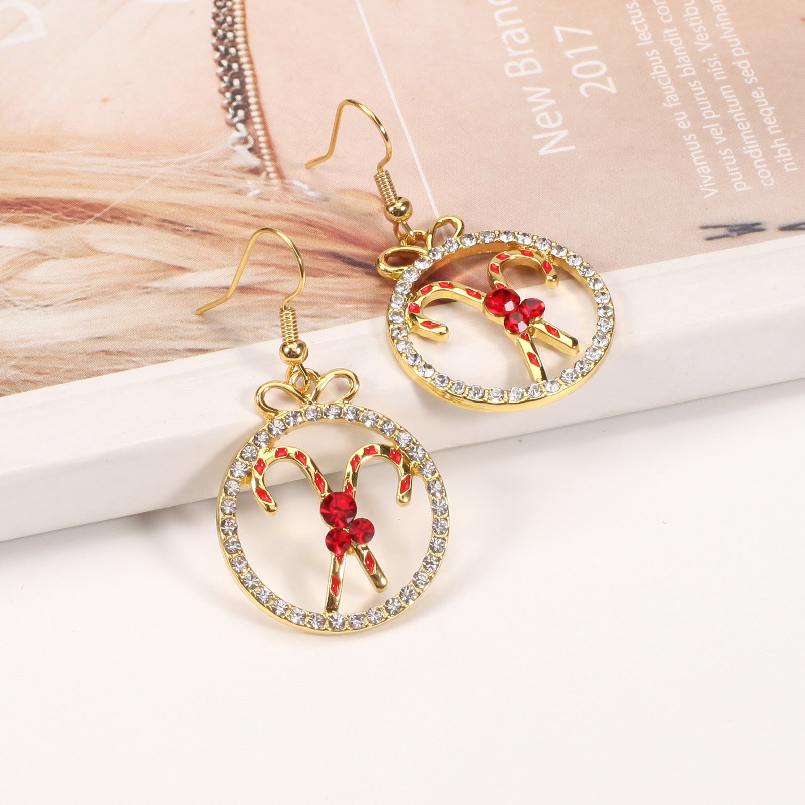 Christmas Earrings: Reindeer Antlers - Christmas Tree - Snowman - Pentagram - - product image 16