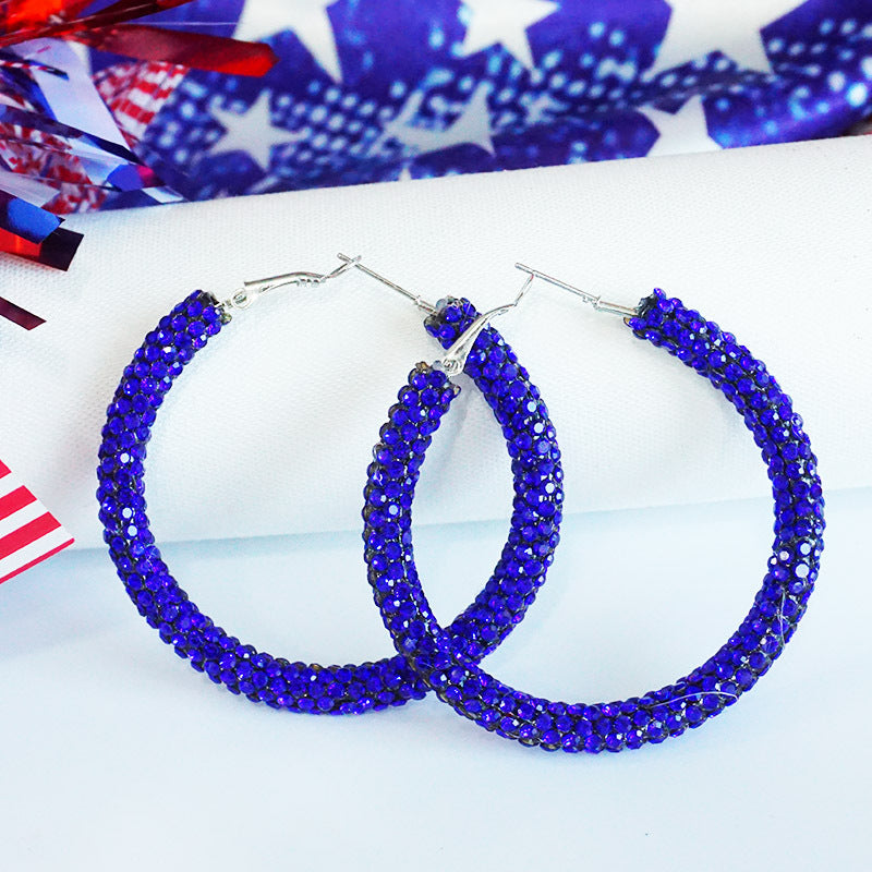 Cross Crystal Earrings