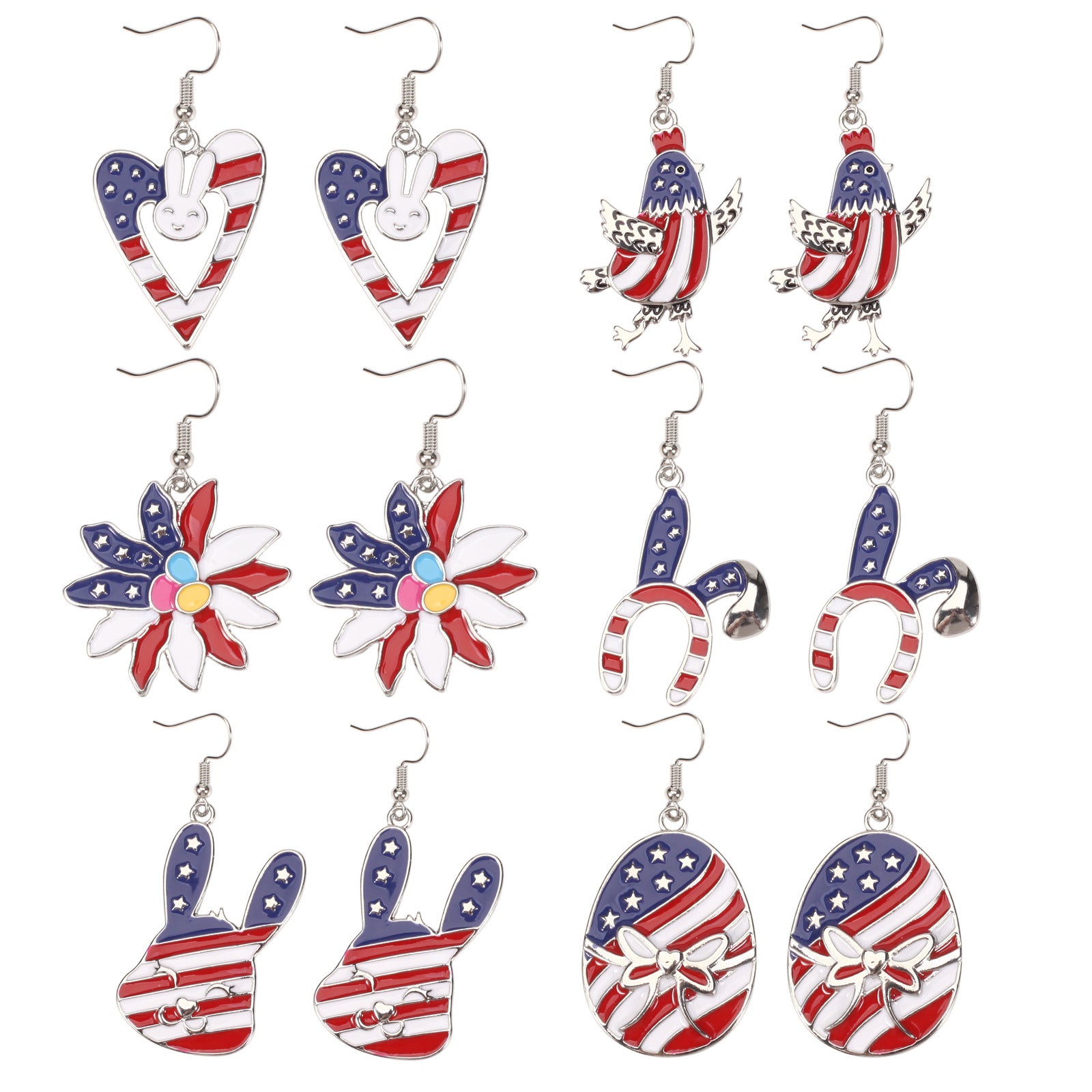 Easter Earrings Cartoon Cute Rabbit Easter Egg Carrot Earrings Spring Holiday - product image 22