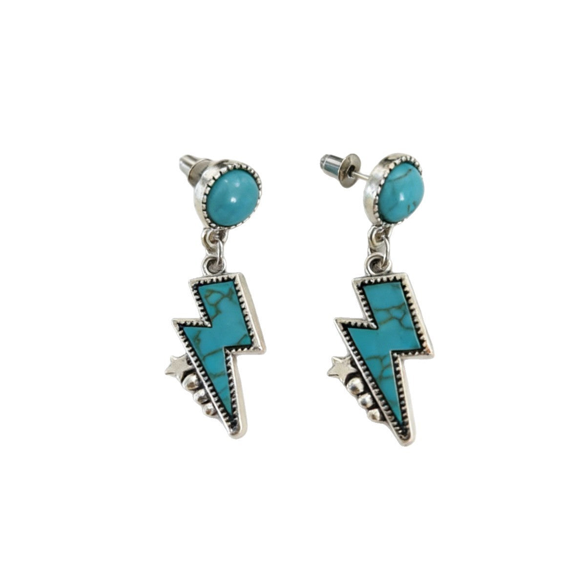 Turquoise Statement Cross Earrings - product image 5