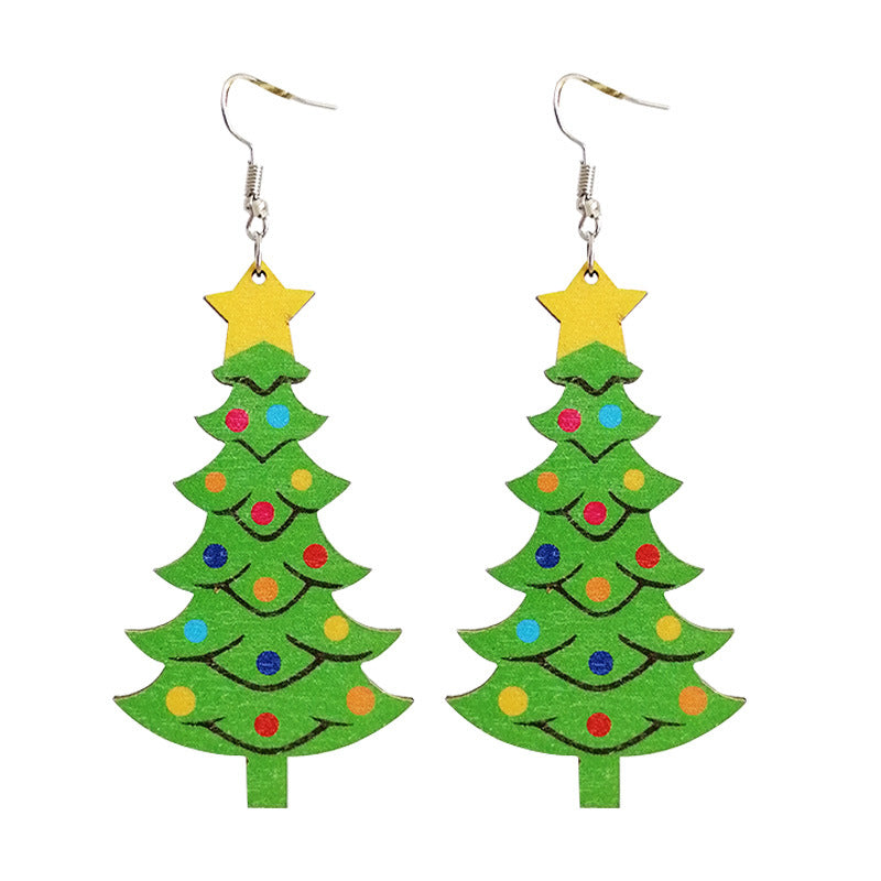Christmas Earrings: Santa Claus - Gnome - Snowman - Red and Black Plaid - - product image 5