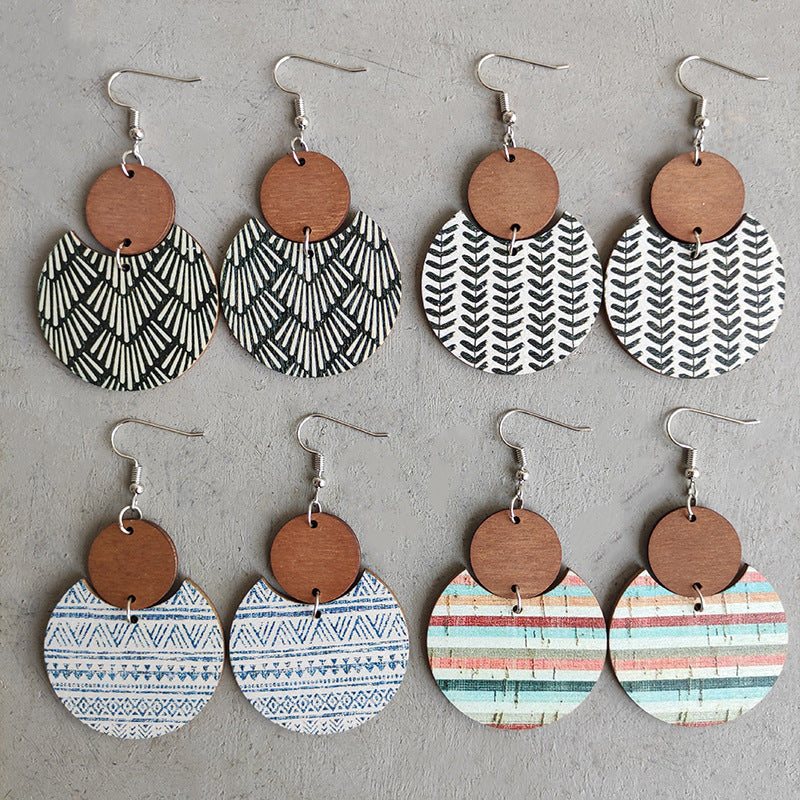 Boho Geometric Floral Earrings for Women - product image 1