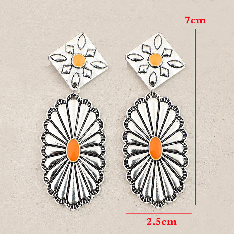 Boho Vintage Cross Resin Earrings - product image 8