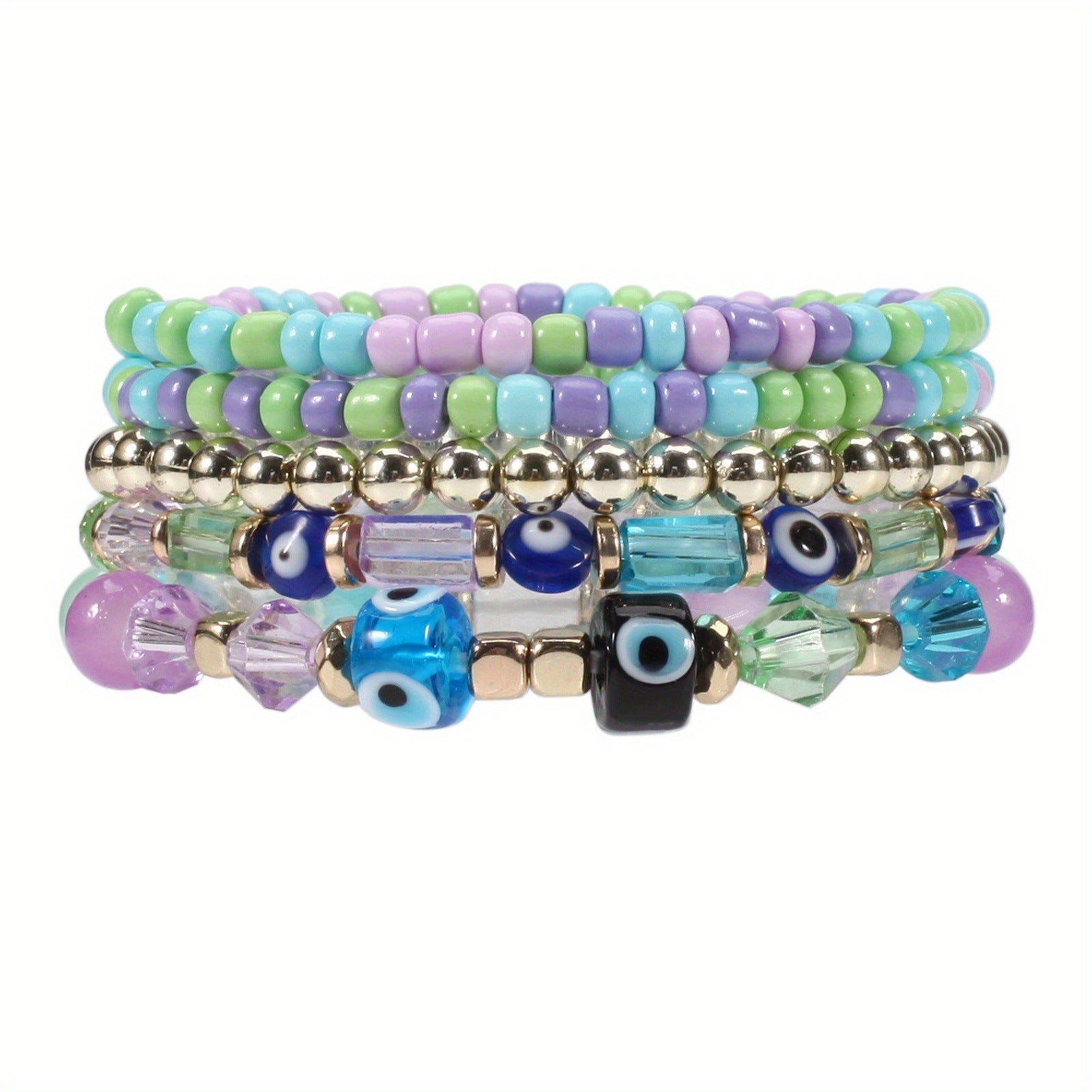 Boho Cross Beaded Bracelet for Women