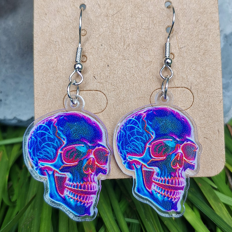 Floral Cross Butterfly Acrylic Earrings - product image 6