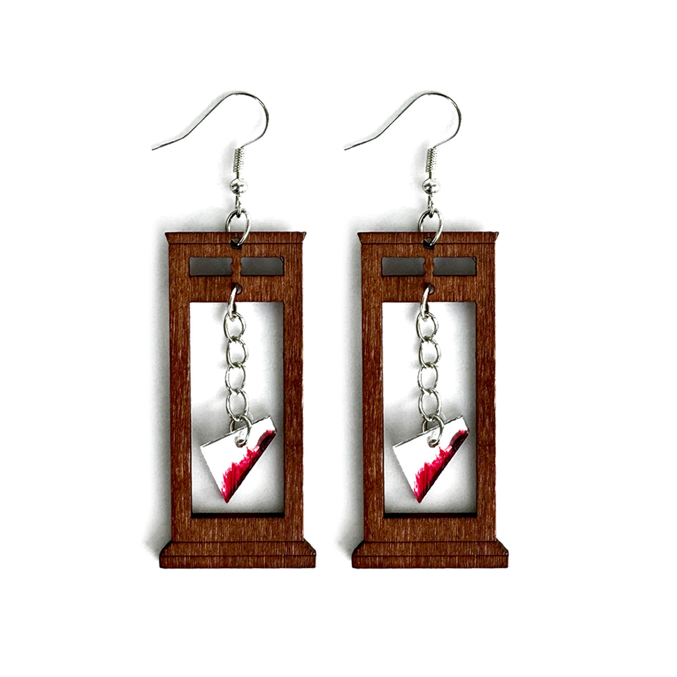 Vintage Cross Wood Earrings - product image 5