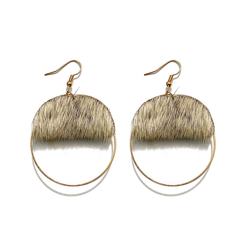 Boho Cross Leather Earrings - product image 5