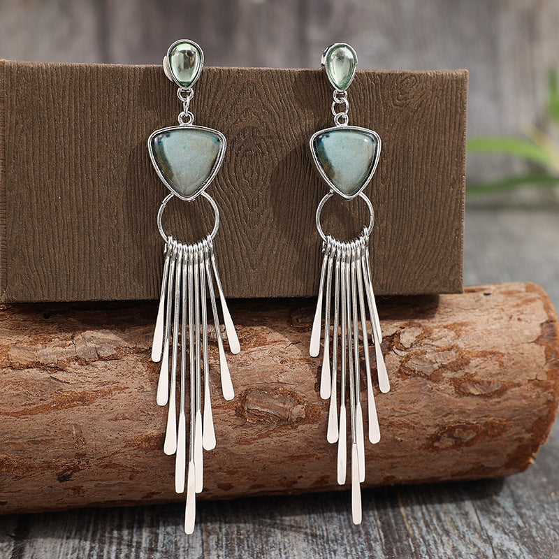 Boho Vintage Geometric Cross Earrings - product image 3
