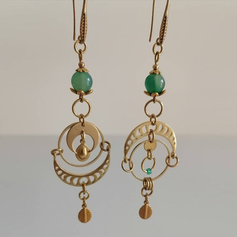 Vintage Moon Cross Earrings - product image 4