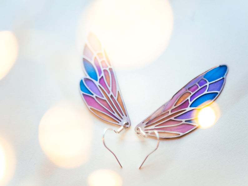 Feather Cross Butterfly Earrings - product image 15