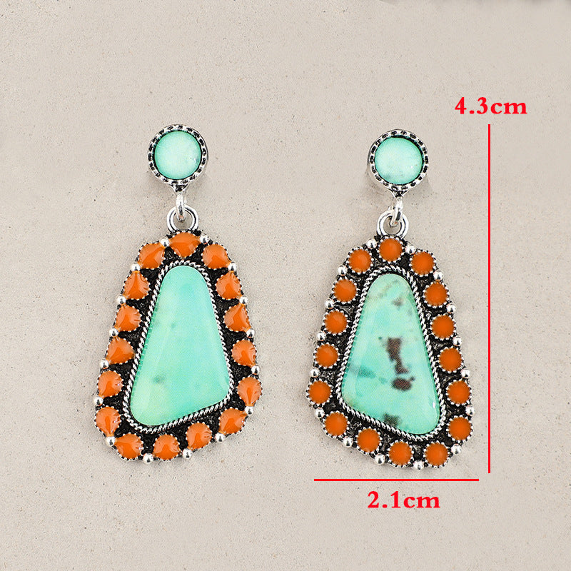 Boho Geometric Resin Earrings - product image 8