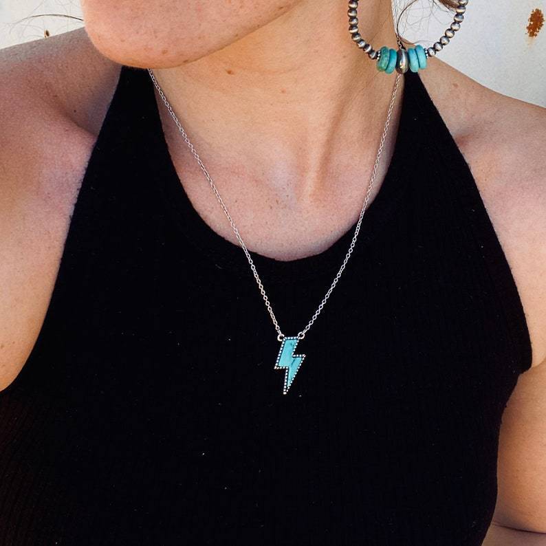 Turquoise Boho Vintage Necklace - product image 2