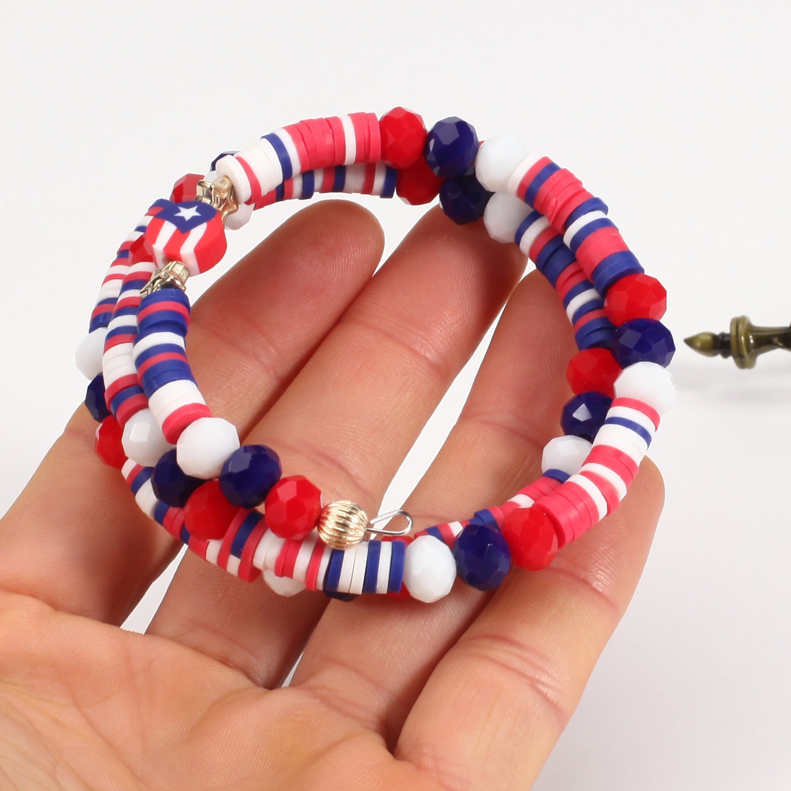 Flag Beaded Bracelet - product image 4