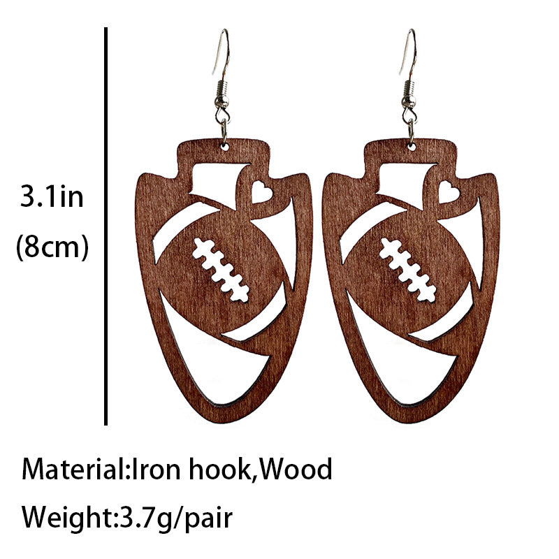 Statement Cross Wood Earrings - product image 2