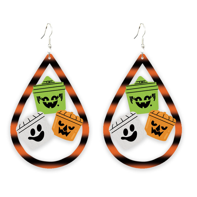 Cross Wood Earrings - product image 5