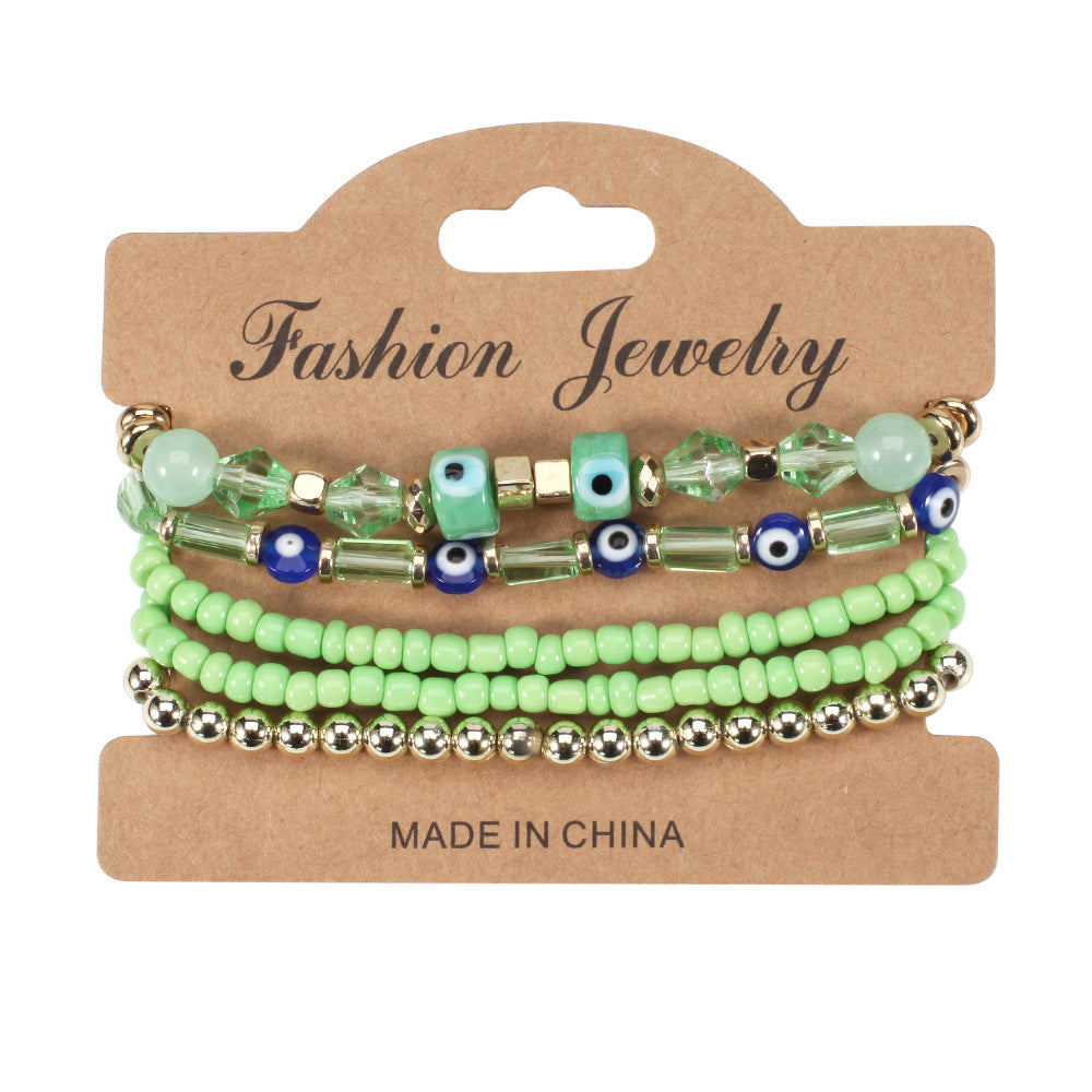 Boho Cross Beaded Bracelet for Women
