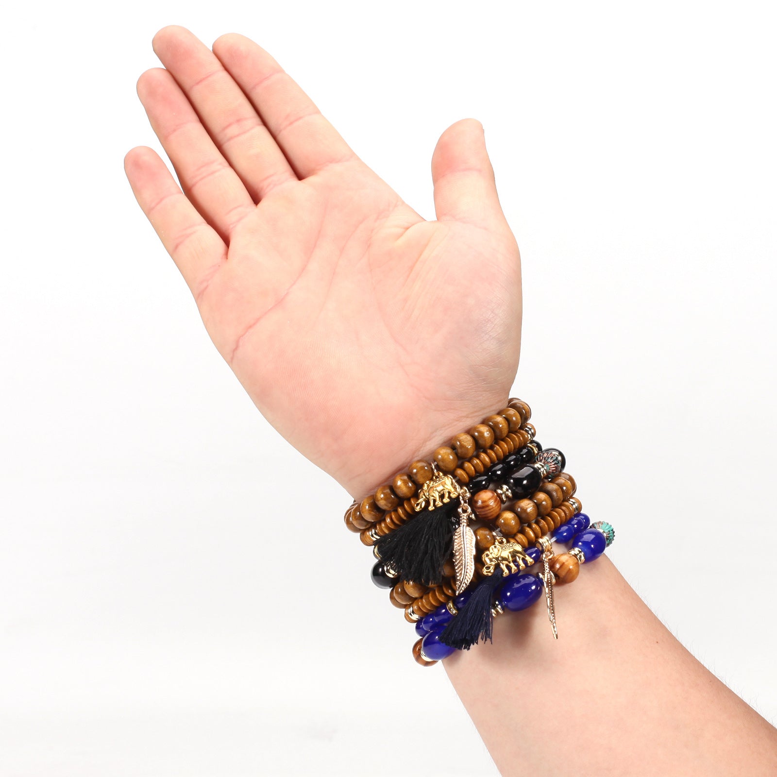 Boho Wood Beaded Necklace - product image 4