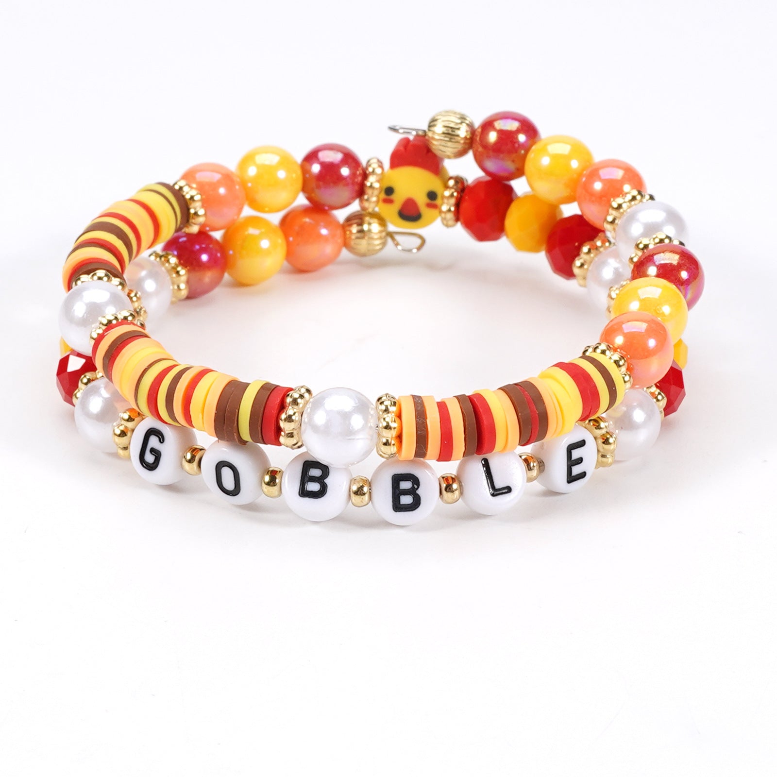Thanksgiving Bracelet Autumn Maple Leaf Turkey Pumpkin Cartoon Cute Twisted - product image 11