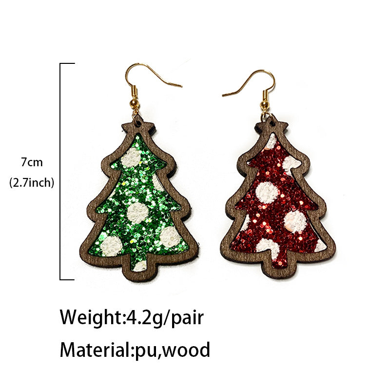Cross Leather Earrings - product image 4