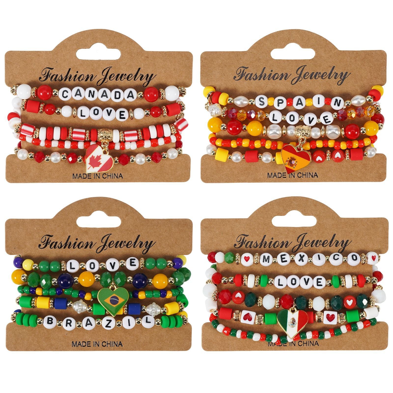 Flag Beaded Bracelet - product image 1