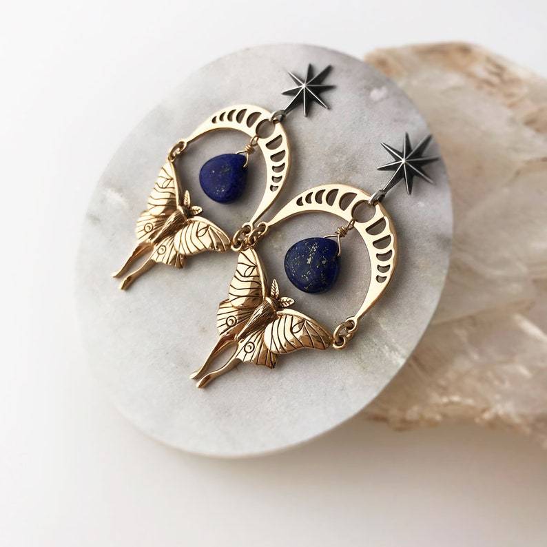 Vintage Statement Moon Earrings - product image 11