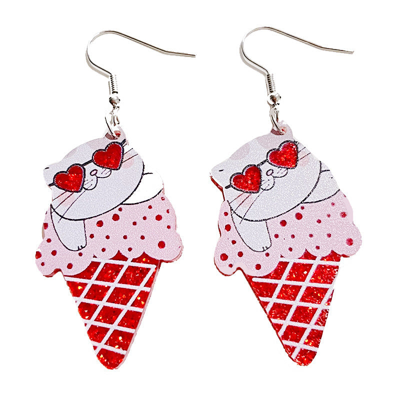 Cross Acrylic Earrings - product image 5