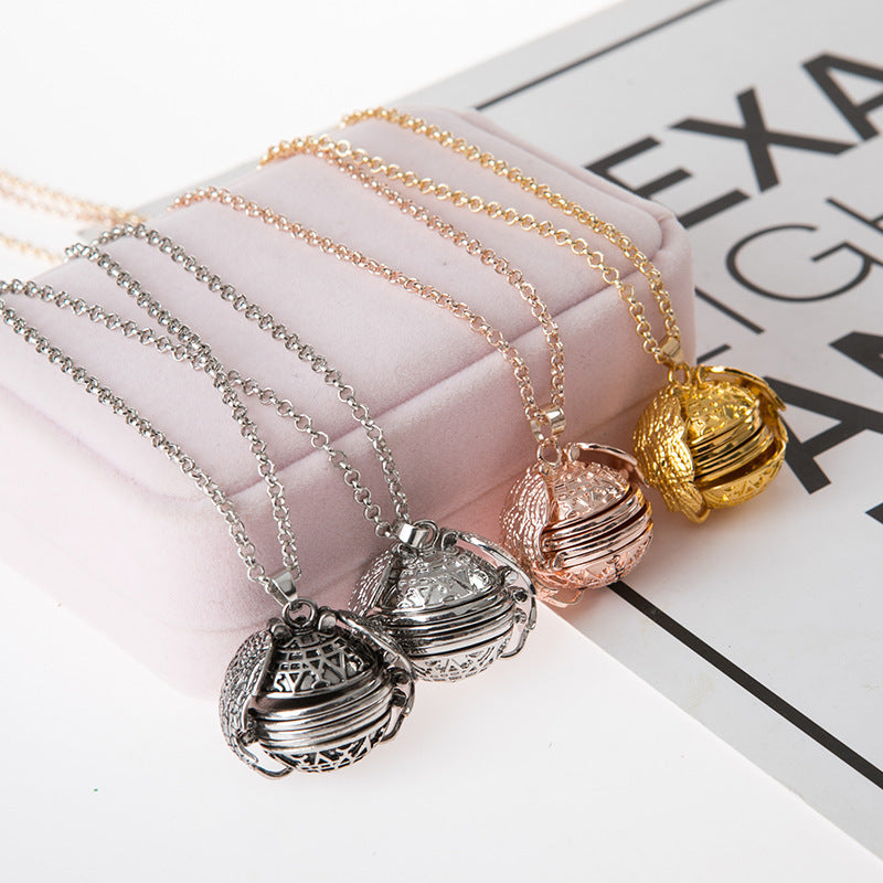 Photo-opening Necklace - Winged Necklace - Multi-layer Photo-opening Pendant