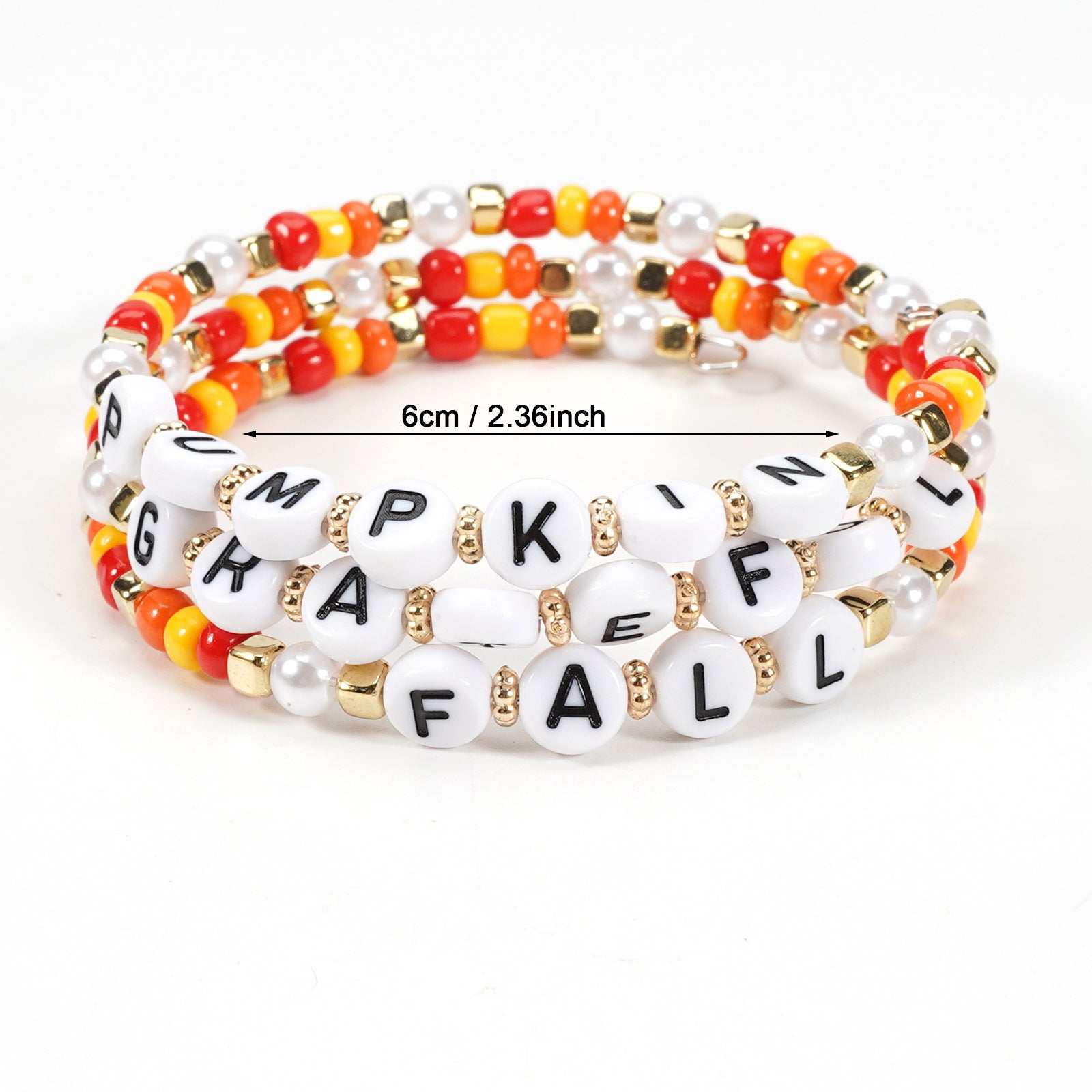 Thanksgiving Bracelet Autumn Maple Leaf Turkey Pumpkin Cartoon Cute Twisted
